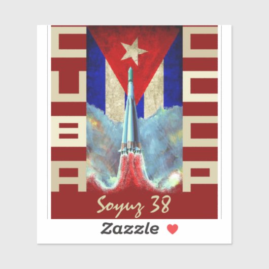 SOYUZ 38 AUFKLEBER (Blatt)