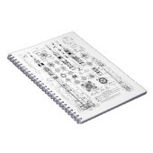 Soyuz Blueprint Negro Notizblock (Rechte Seite)