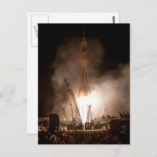 Soyuz Launch Postkarte (Vorne/Hinten)
