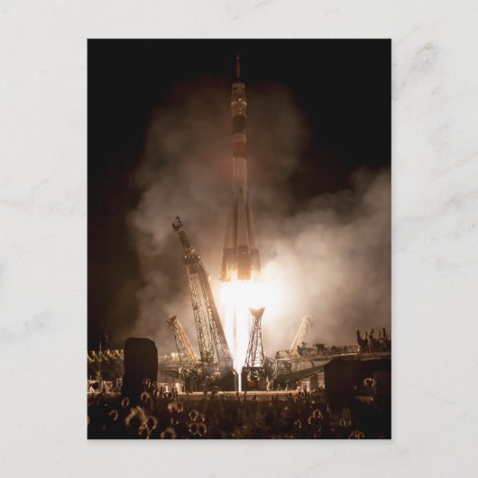 Soyuz Launch Postkarte (Vorderseite)