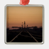 Soyuz-Launchpad Ornament Aus Metall (Vorne)