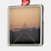 Soyuz-Launchpad Ornament Aus Metall (Links)
