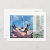 Soyuz Rocket Postkarte (Vorne/Hinten)