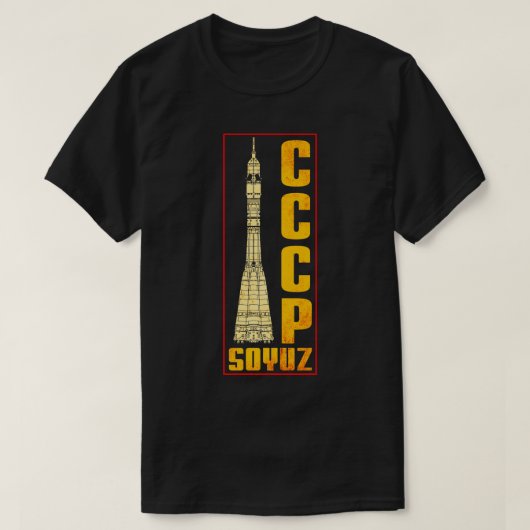 Soyuz Rocket Sowjetunion Gewerkschaft T-Shirt (Design vorne)
