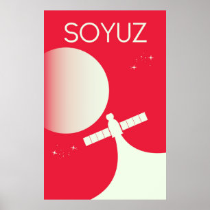 Soyuz Space Art Poster