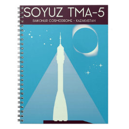 Soyuz TMA-5 Weltraumkunst Notizblock