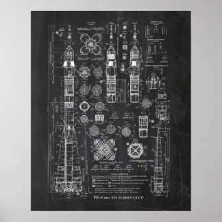 Soyuz-U2-Startfahrzeug-Patent Poster