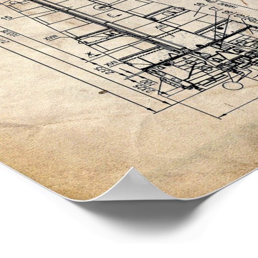 Soyuz-U2-Startfahrzeug-Patent Poster (Ecke)