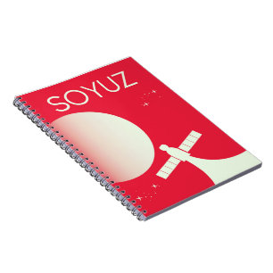 Soyuz Weltraum-Kunstposter Notizblock
