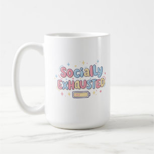 sozial ausgeatmet kaffeetasse