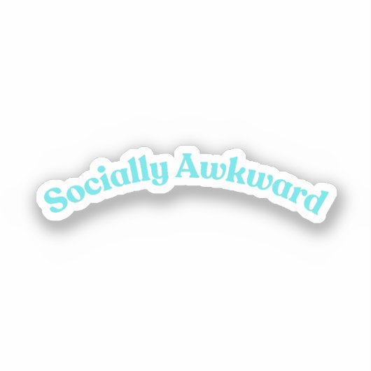 Sozial Awkward Aufkleber (Vorderseite)