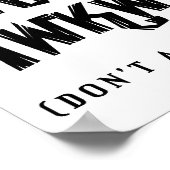 Sozial Awkward Funny Poster (Ecke)