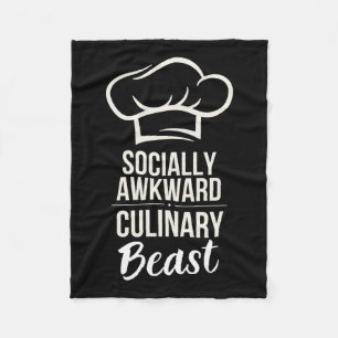 Sozial Awkward Kulinarisches Biest Funny Cook Koch Fleecedecke