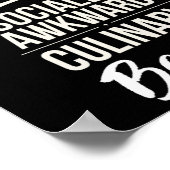 Sozial Awkward Kulinarisches Biest Funny Cook Koch Poster (Ecke)