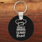 Sozial Awkward Kulinarisches Biest Funny Cook Koch Schlüsselanhänger (Vorderseite)
