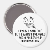 Sozial Awkward Magnet (Vorderseite/Rückseite)