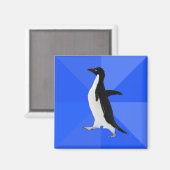 Sozial Awkward Penguin ("Anpassen", um Text hinzuz Magnet (Vorderseite/Rückseite)