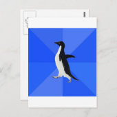 Sozial Awkward Pinguin Ratschläge Tiermeme Postkarte (Vorne/Hinten)