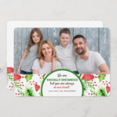 Sozial entfernte Urlaubskarte Feiertagskarte (Vorne/Hinten)