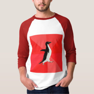 Sozial fantastisches Penguin-Ratetier Meme T-Shirt