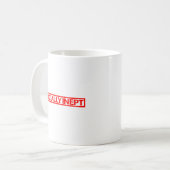 Sozial-Inept-Briefmarke Kaffeetasse (Vorderseite Links)
