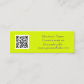 Sozial Media QR Code scannbar fluoreszierendes Gel Mini Visitenkarte (Vorderseite)