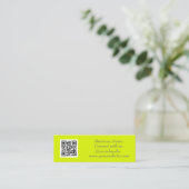 Sozial Media QR Code scannbar fluoreszierendes Gel Mini Visitenkarte (Stehend Vorderseite)