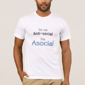 sozial, nicht antisozial T-Shirt (Vorderseite)