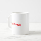 Sozial-rückständige Briefmarke Kaffeetasse (Vorderseite Links)