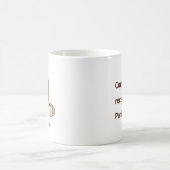 Sozial überhitzter süßer Kaffeebohnen-Charakter Kaffeetasse (Mittel)