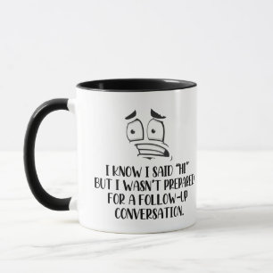 Sozial unbeholfener Becher Tasse
