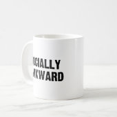 Sozial ungeschickt kaffeetasse (Vorderseite Links)