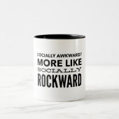 Sozial ungeschickt? zweifarbige tasse (Mittel)