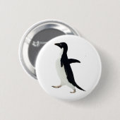 Sozial ungeschickter Pinguin Button (Vorne & Hinten)