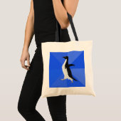 Sozial ungeschickter Pinguin ("fertigen Sie" Tragetasche (Vorderseite (Produkt))