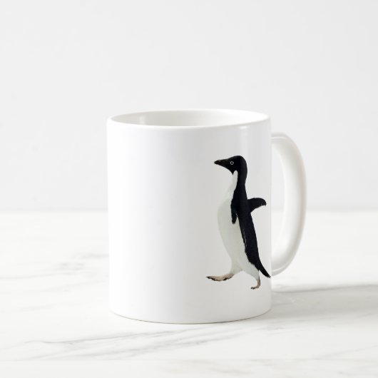 Sozial ungeschickter Pinguin Kaffeetasse (VorderseiteRechts)