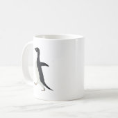 Sozial ungeschickter Pinguin Kaffeetasse (Vorderseite Links)