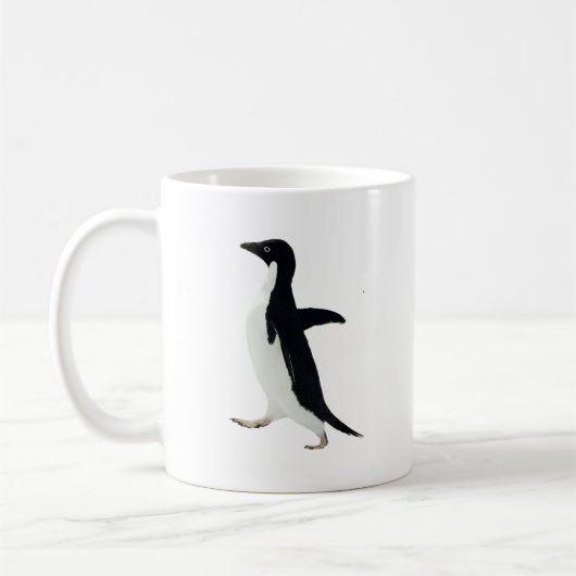 Sozial ungeschickter Pinguin Kaffeetasse (Links)
