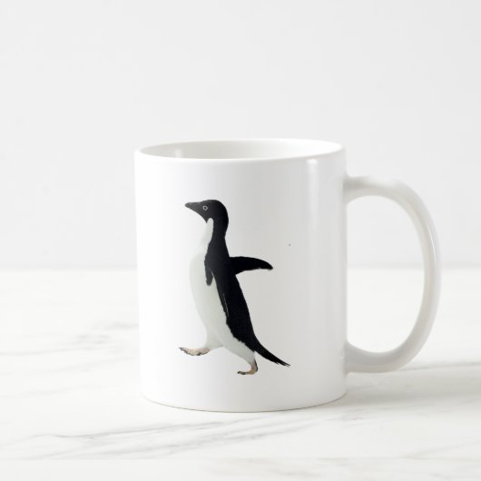Sozial ungeschickter Pinguin Kaffeetasse (Rechts)