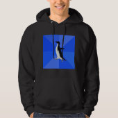 Sozial ungeschicktes Pinguin-Ratetier Meme Hoodie (Vorderseite)