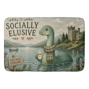 Sozial zurückhaltende Nessie gemütliche Kryptid Lo Badematte