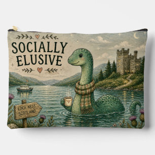 Sozial zurückhaltende Nessie gemütliches Kryptid L Zubehörtasche