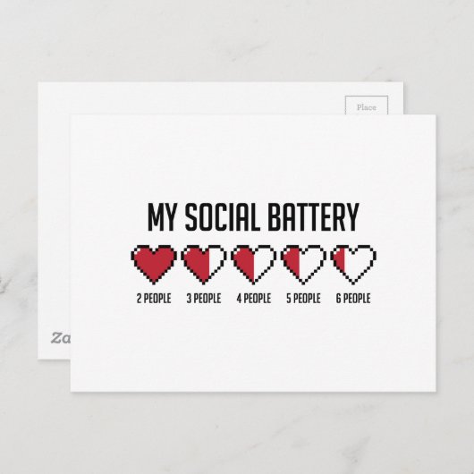 Sozialakku 1 postkarte (Vorne/Hinten)