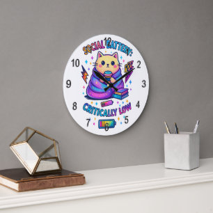 Sozialakku kritisch... große wanduhr