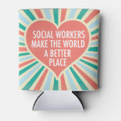 Sozialarbeit Zitat Niedlich Heart Social Worker Dosenkühler (Vorderseite)