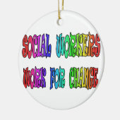 Sozialarbeiter-Arbeit für Änderung Keramikornament (Links)