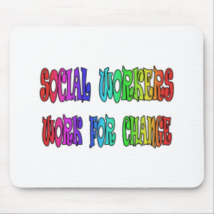 Sozialarbeiter-Arbeit für Änderung Mousepad