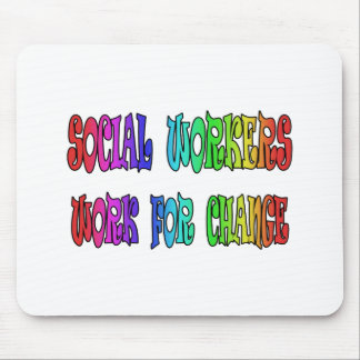 Sozialarbeiter-Arbeit für Änderung Mousepad