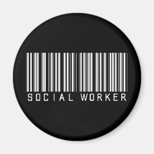 Sozialarbeiter-Bar-Code Magnet
