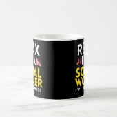 Sozialarbeiter-beherrscht lustige Gag-Kaffee-Tasse Kaffeetasse (Mittel)